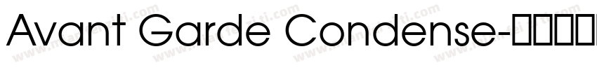 Avant Garde Condense字体转换